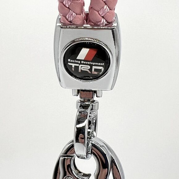TRD Pink Rope Key Chain Clip Holder for Toyota Racing Development Tundra Tacoma - Picture 2 of 9